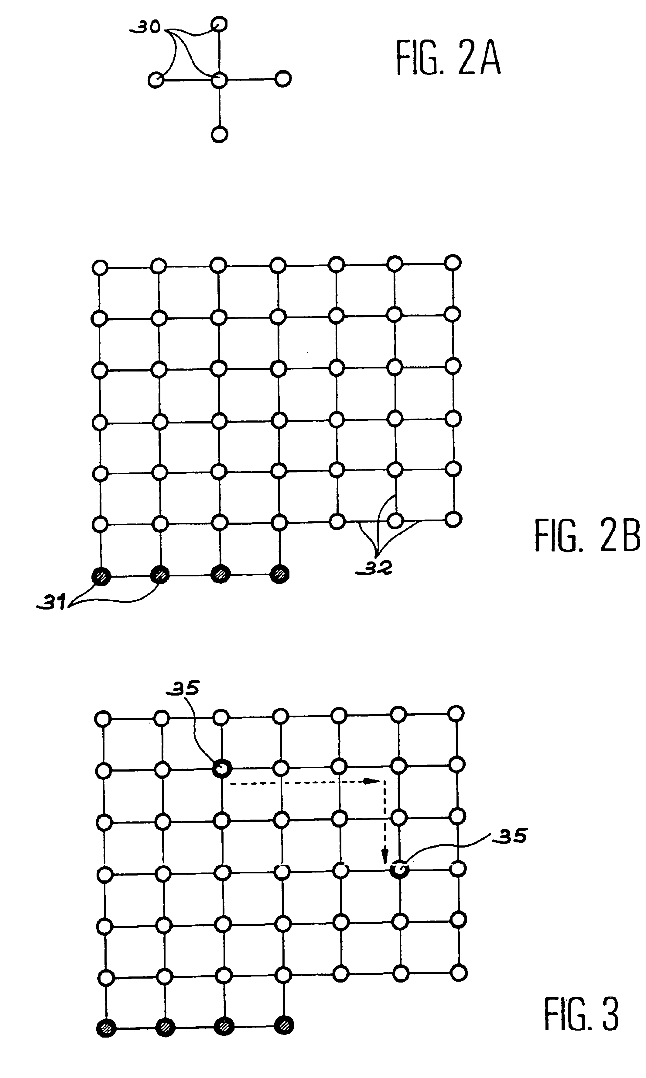 Reconfiguration method applicable to an array of identical functional elements