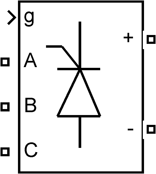 Simulation method for single four-quadrant converter
