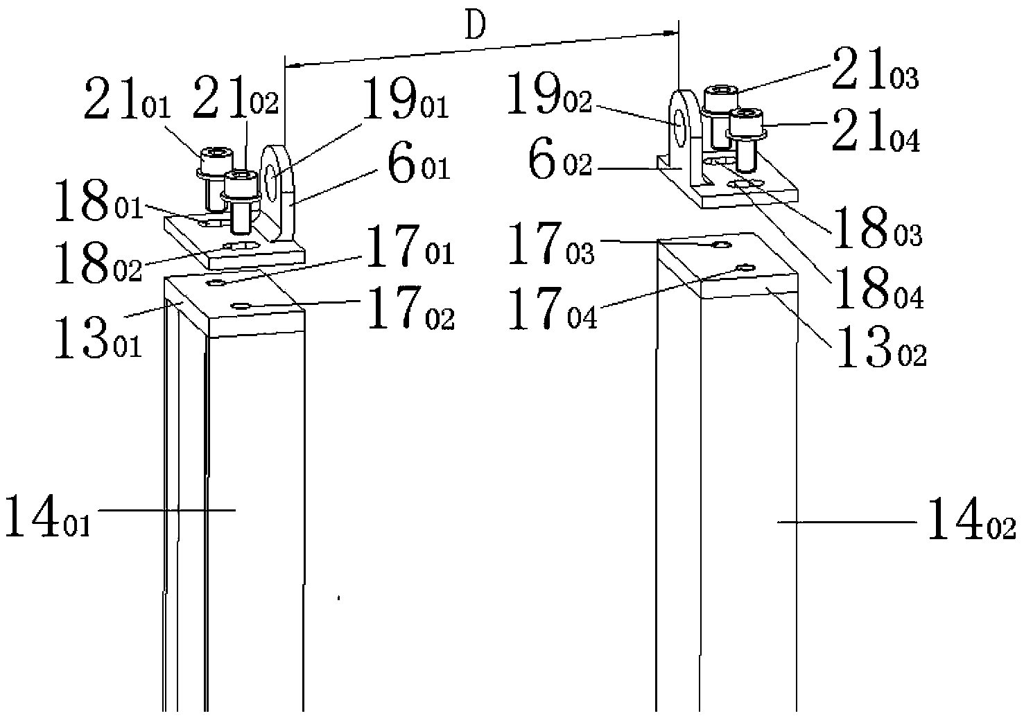 Tracking driving mechanism of heliostat