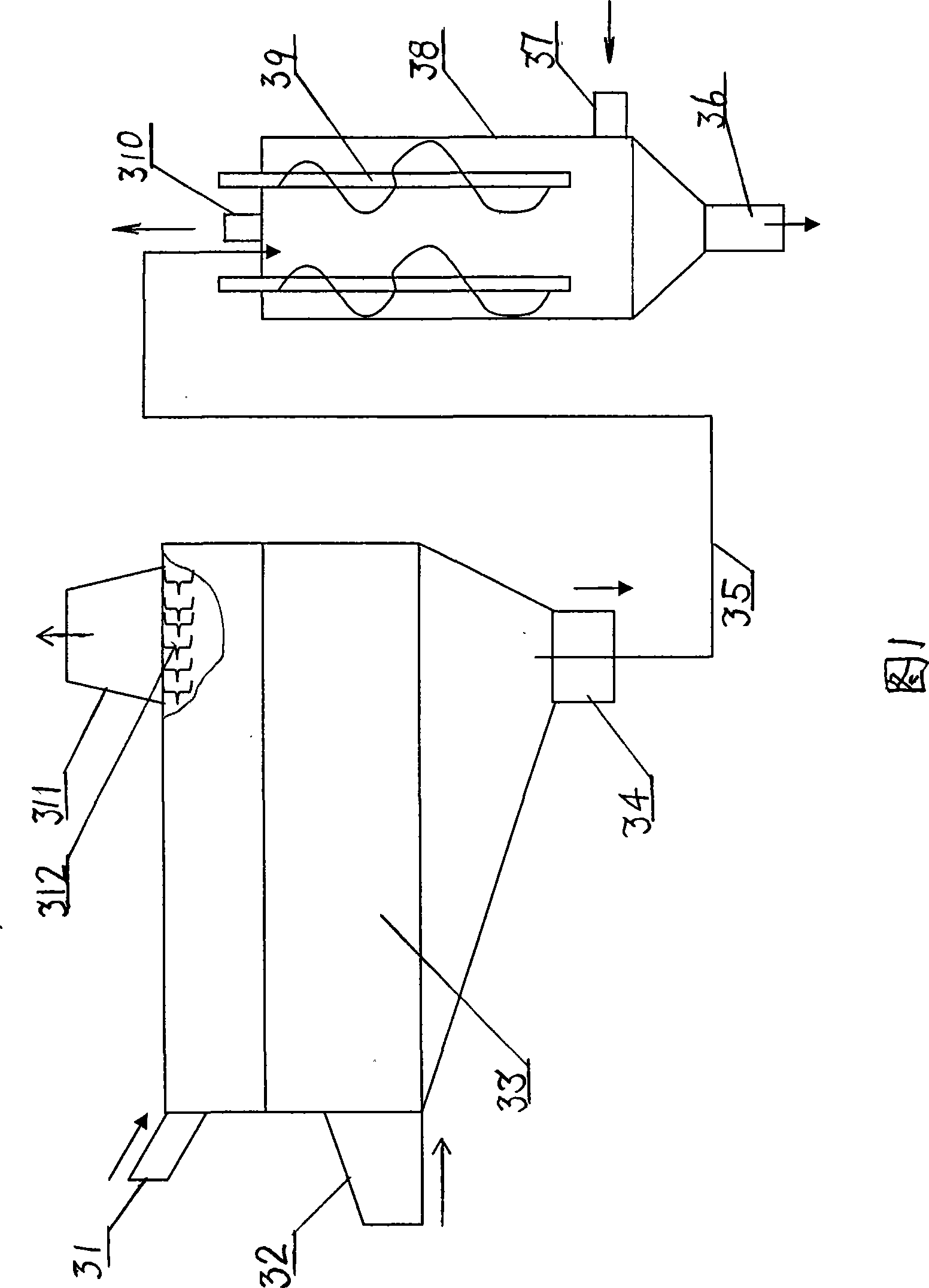 Method for producing terylene POY filament in scale by recycling PET bottle sheet material
