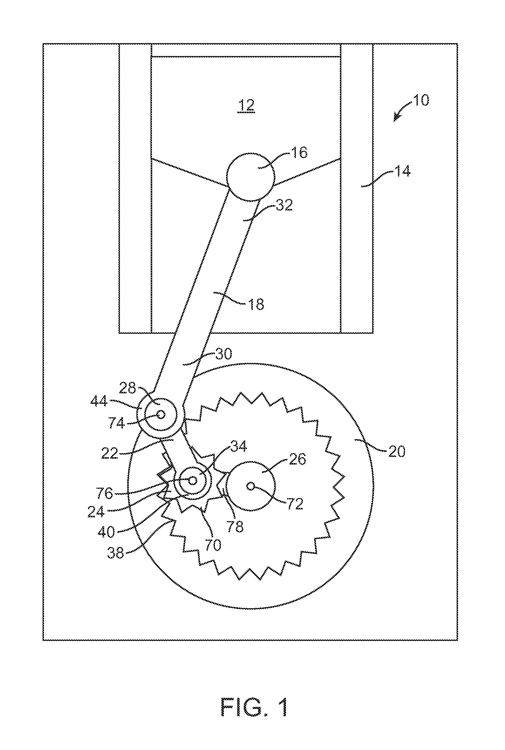 Radial internal combustion engine with different stroke volumes