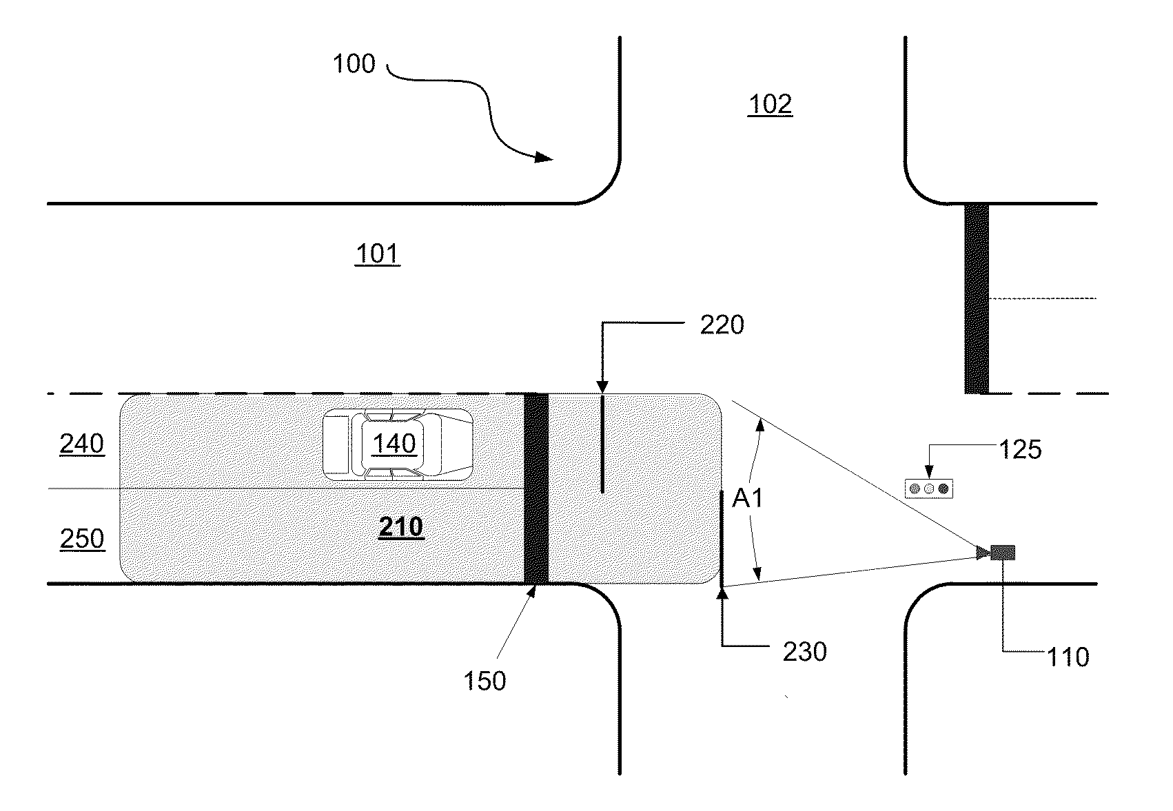 System and method for video signal sensing using traffic enforcement cameras