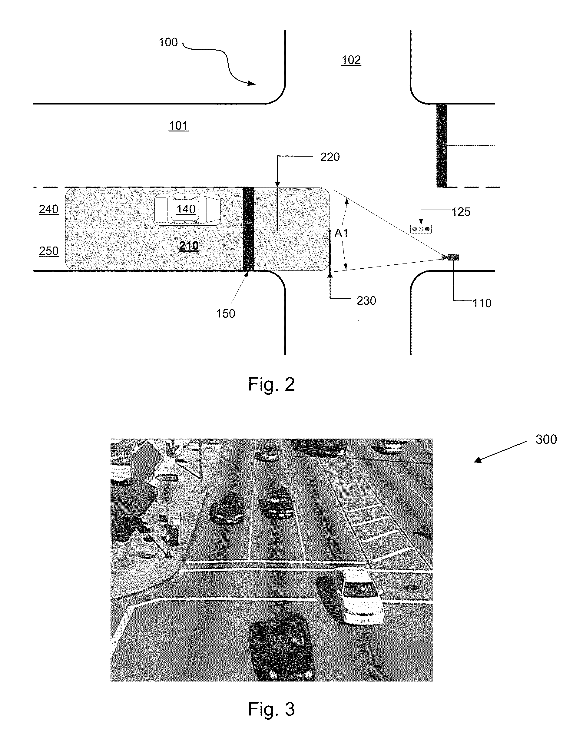 System and method for video signal sensing using traffic enforcement cameras