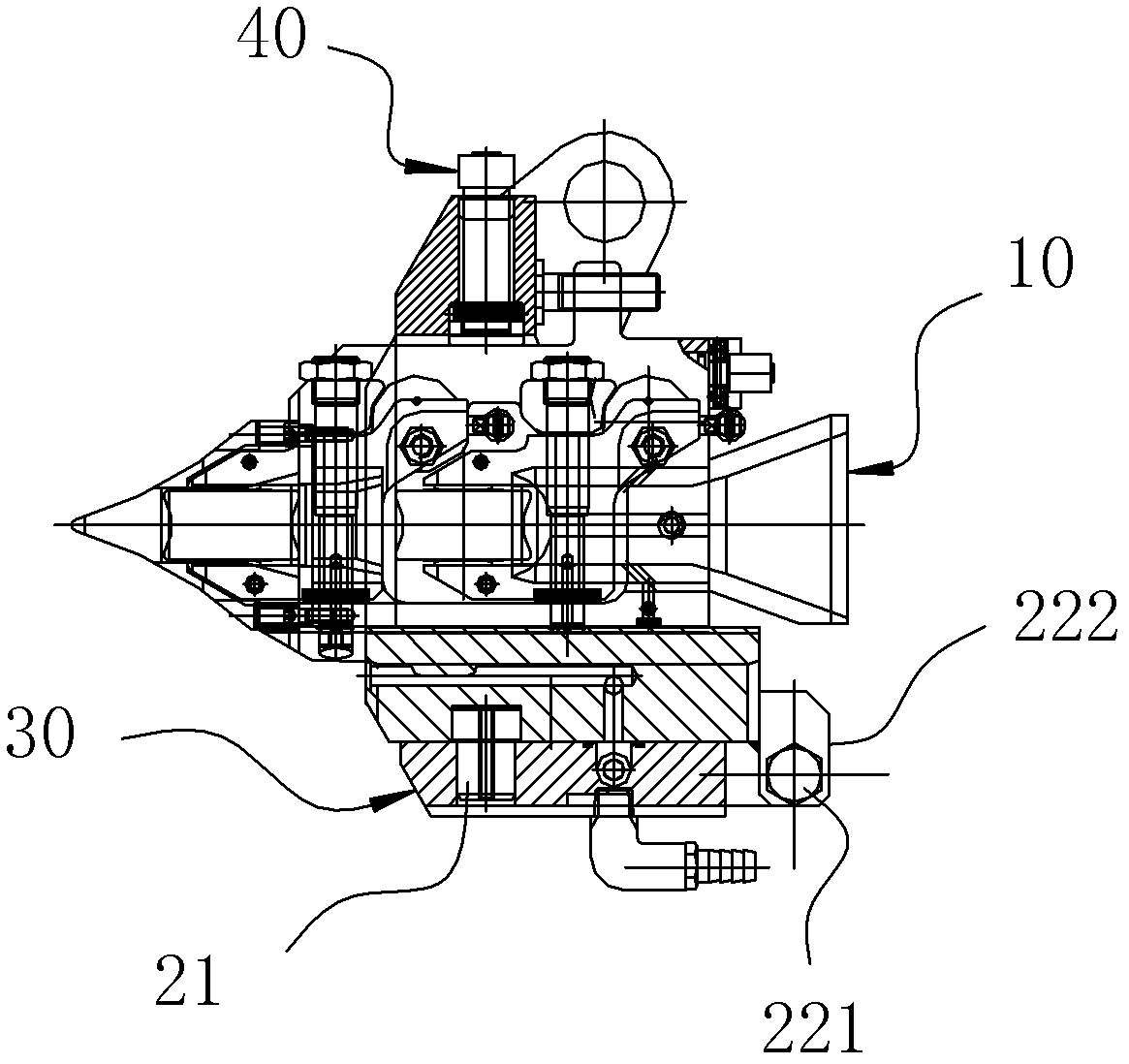 Guide centering adjustment device