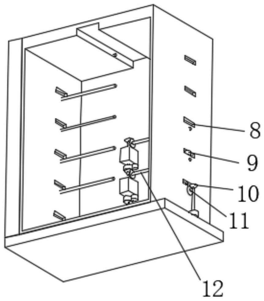 Drawer mechanical interlocking mechanism for low-voltage power distribution cabinet