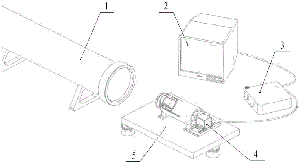 A device and method for determining the parallelism of the optical axis of a continuous zoom TV