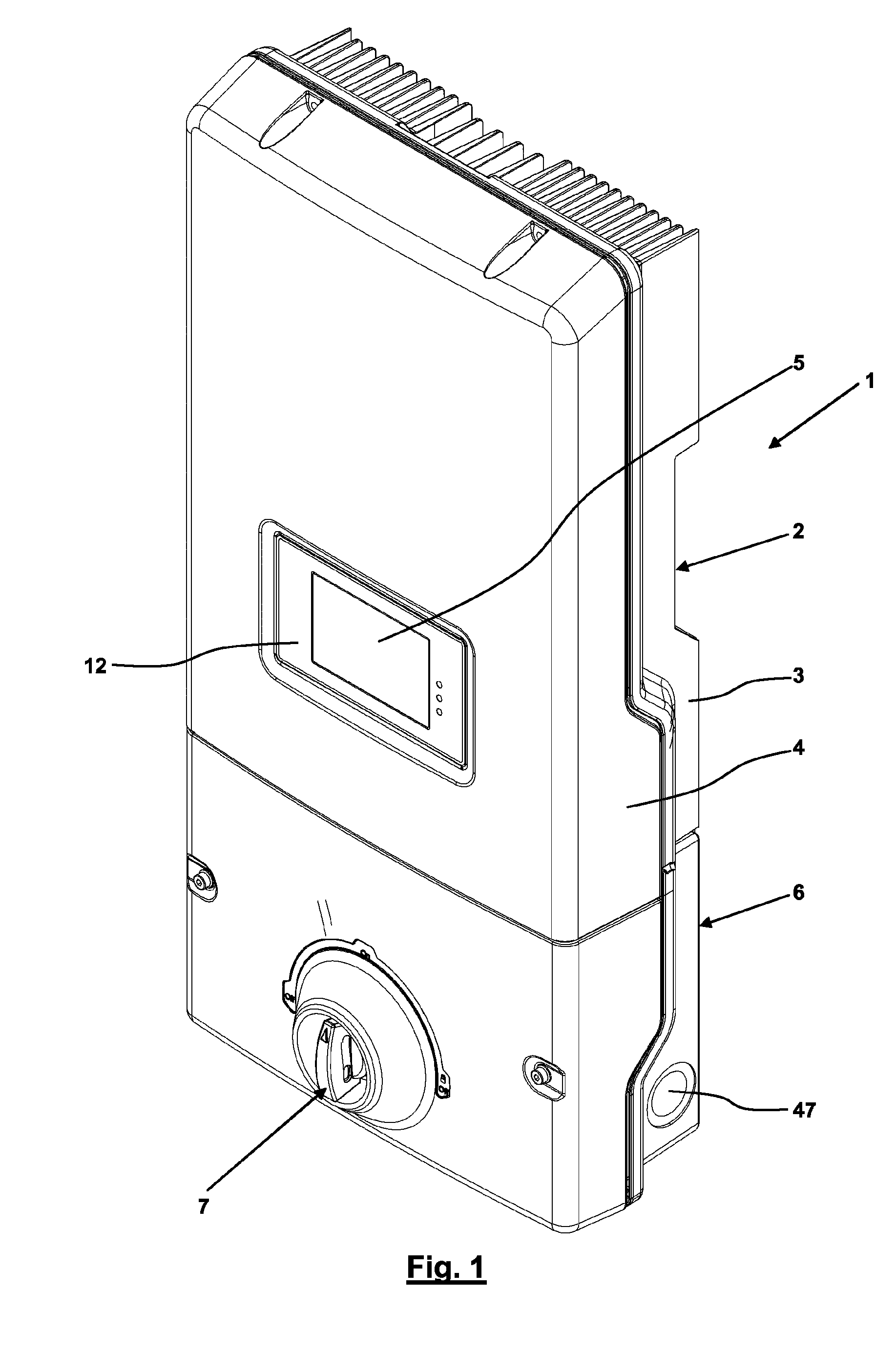 Inverter with electrical and electronic components arranged in a sealed housing