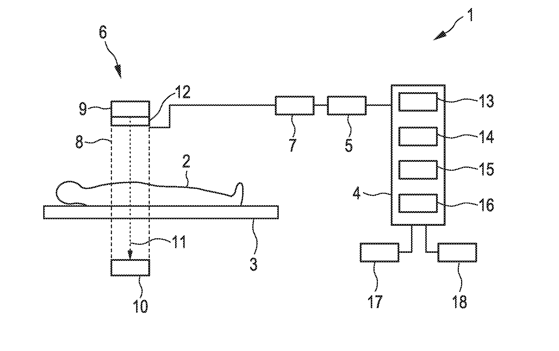 Apparatus for determining a number of beams in imrt