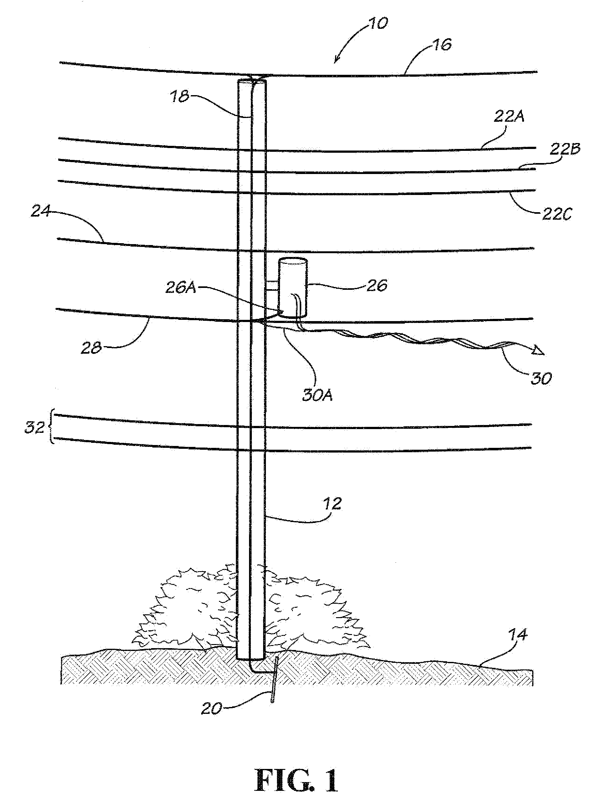 Utility Pole Grounding Wire Replacement with an Embedment Method and Device