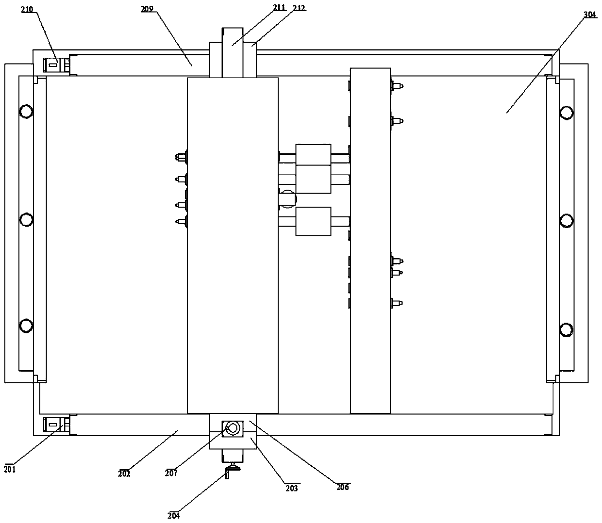 High-efficiency automatic disassembling device for mobile phone fixing screw