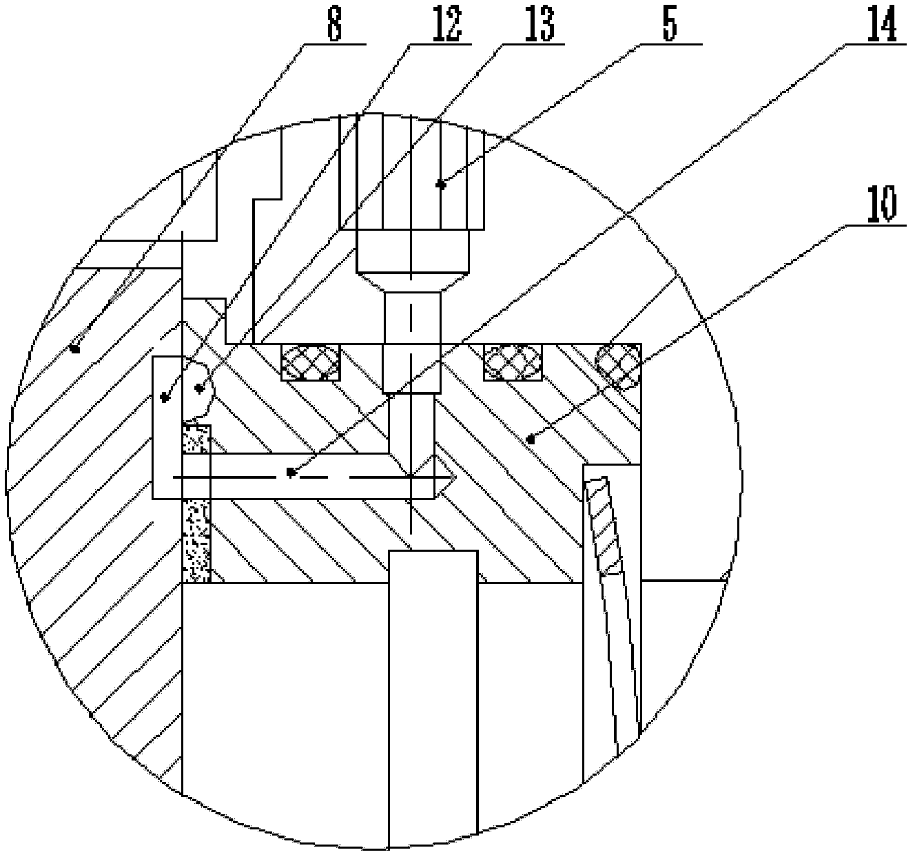 Flat gate valve with seal grease being automatically injected