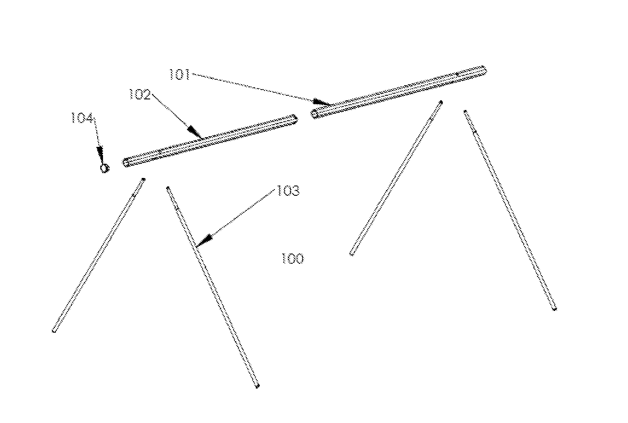 Support structures for hanging equipment