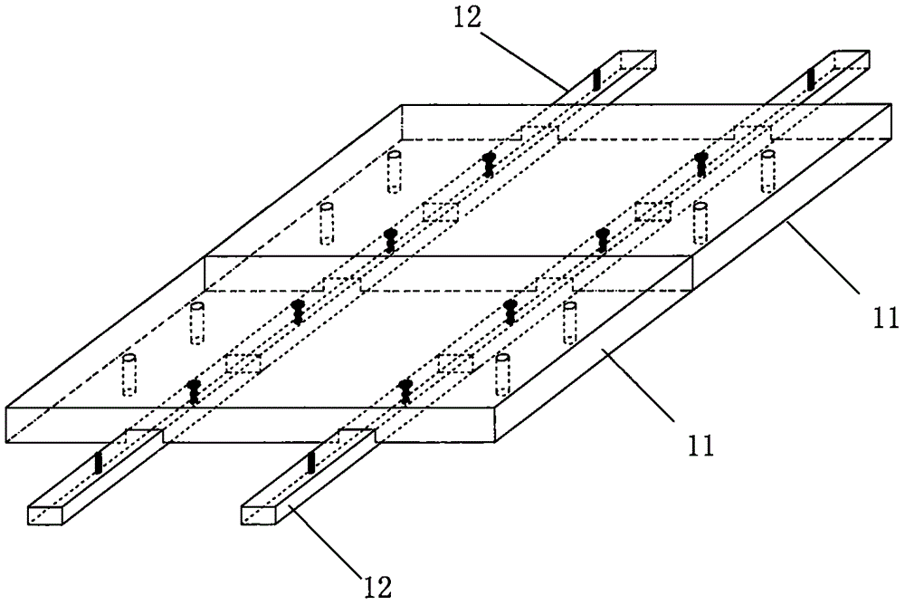 Pillow beam type precast concrete structure layer and assembling method thereof