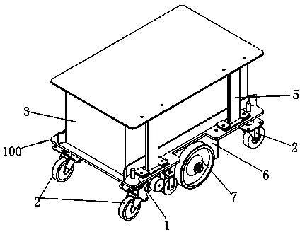 Pivot steering AGV self-walking carrier vehicle