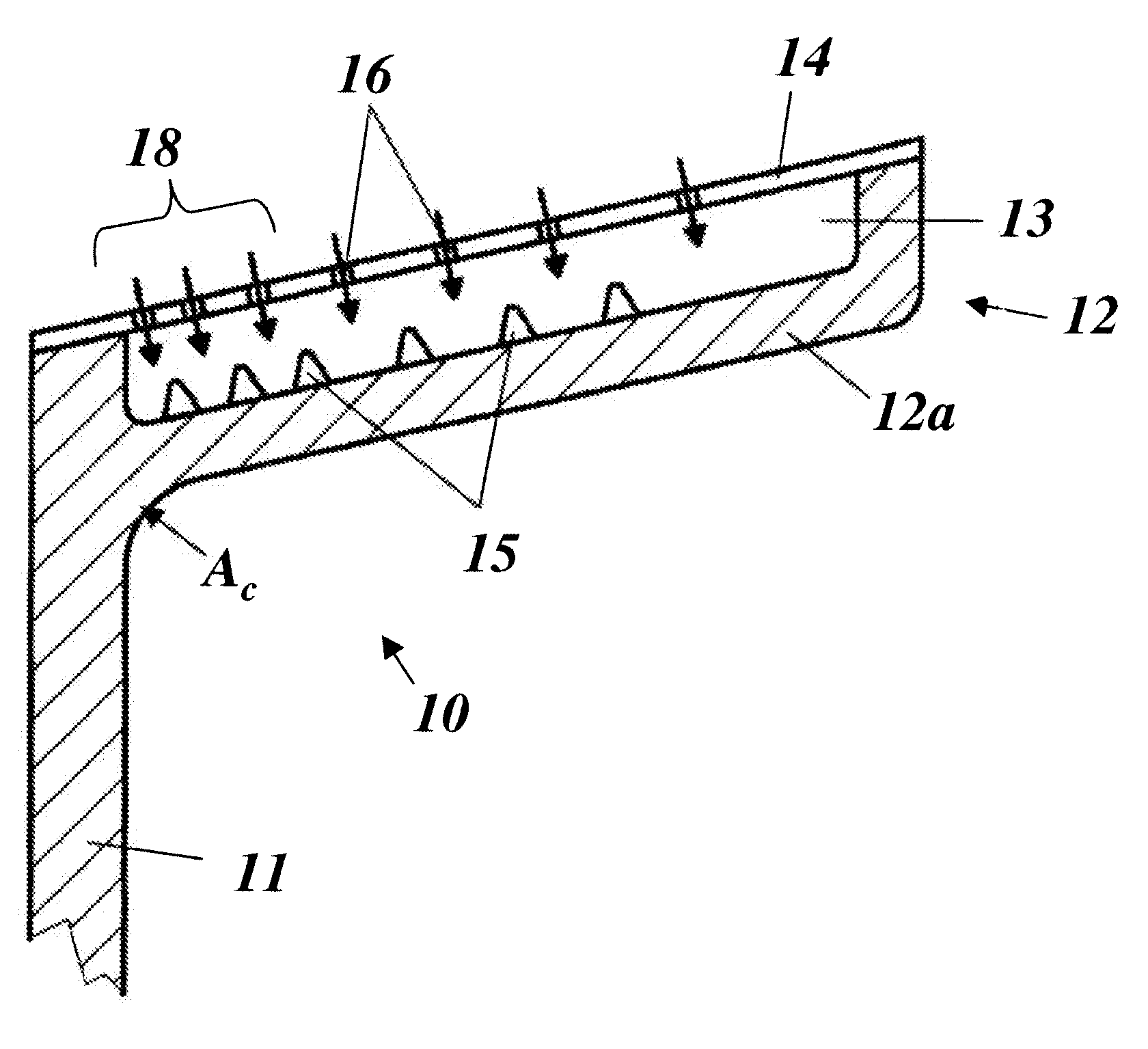 Cooled constructional element for a gas turbine