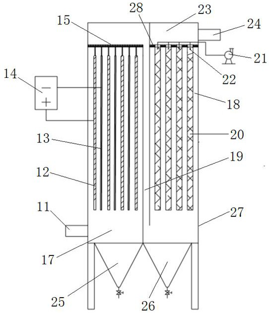 Method and device for preventing yellow phosphorus furnace gas conveying pipeline from being blocked and removing dust