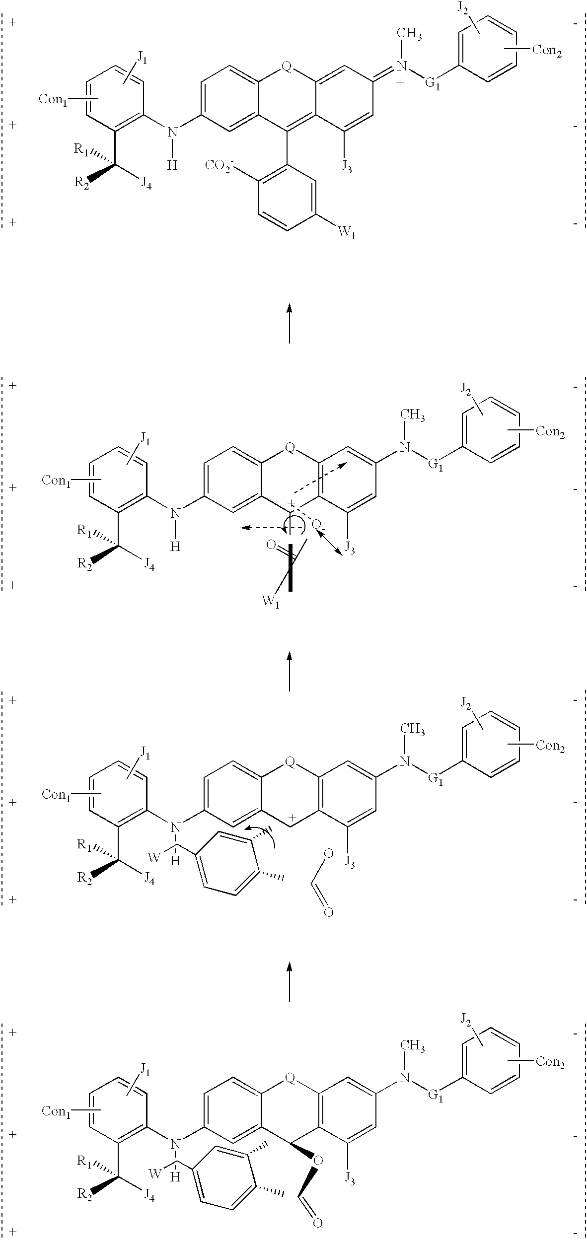 Molecular devices activated by an electric field for electronic ink and other visual display