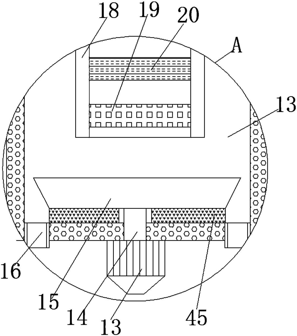 Energy-saving and environmentally-friendly treatment device for oil-containing sewage