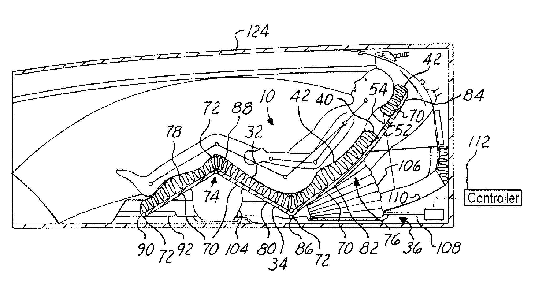 Aircraft crewmember articulating berth system