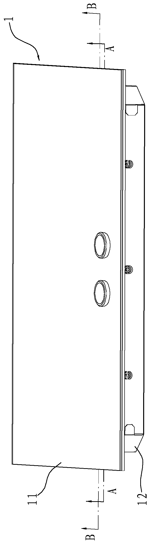 A control panel structure for household appliances