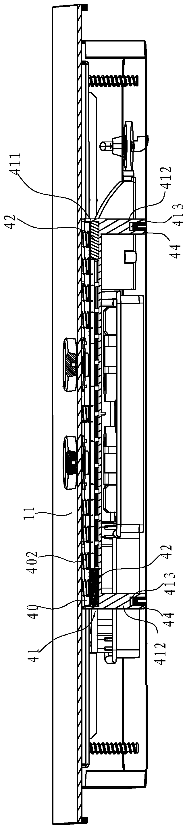 A control panel structure for household appliances