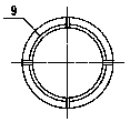 A bellows clamping processing device