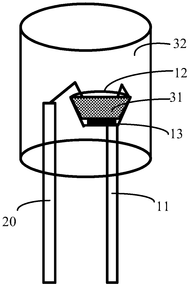 A kind of unsealing method of LED encapsulation structure