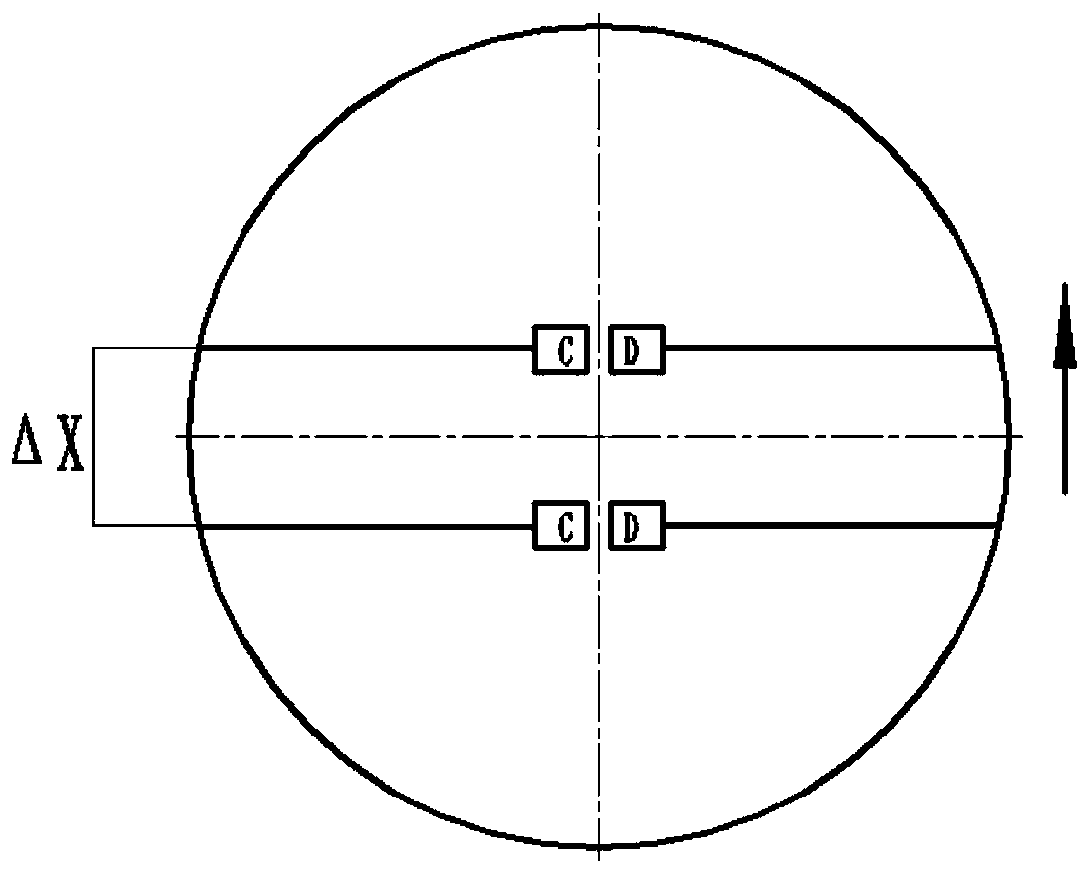 Device and method for measuring and detecting the outer diameter and inner diameter of a motor vehicle wheel