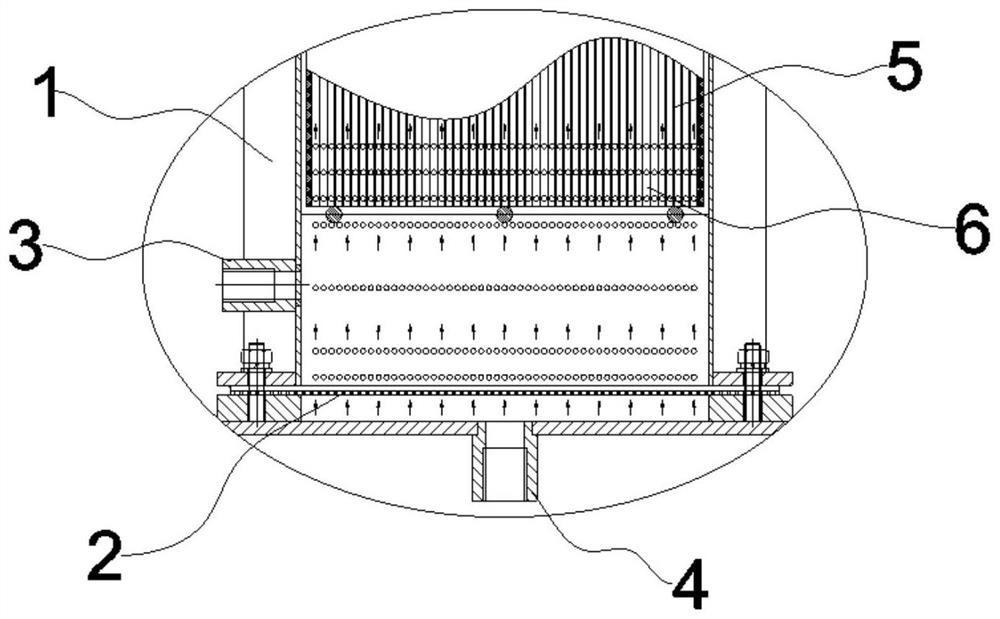 Straight-through type honeycomb filler biological membrane reaction system