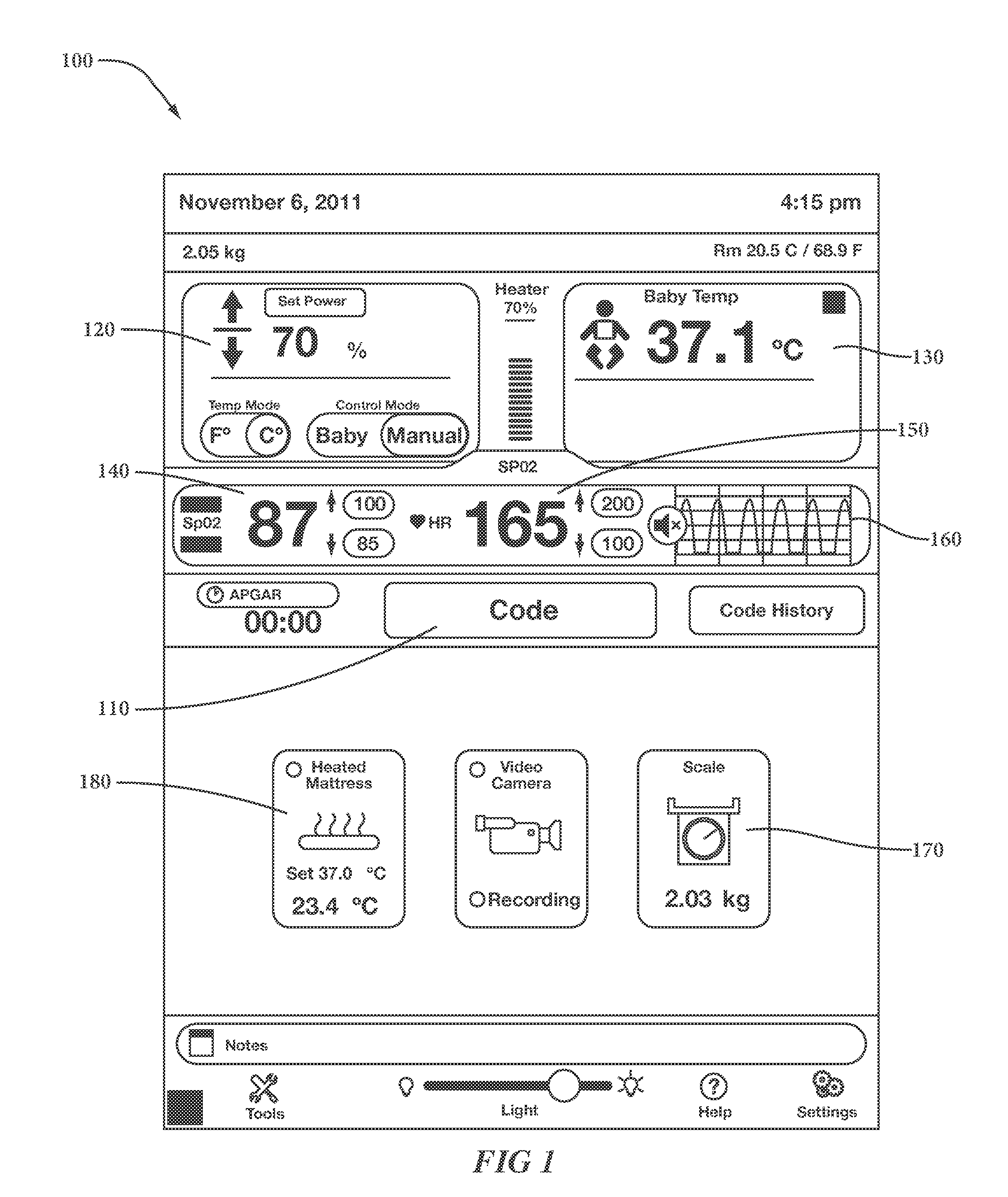 Code Support Device for Infant Care Devices