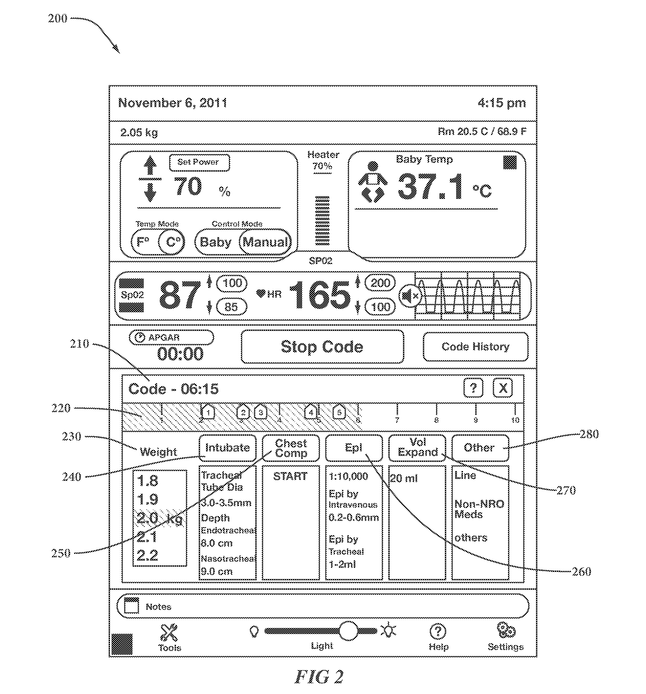 Code Support Device for Infant Care Devices