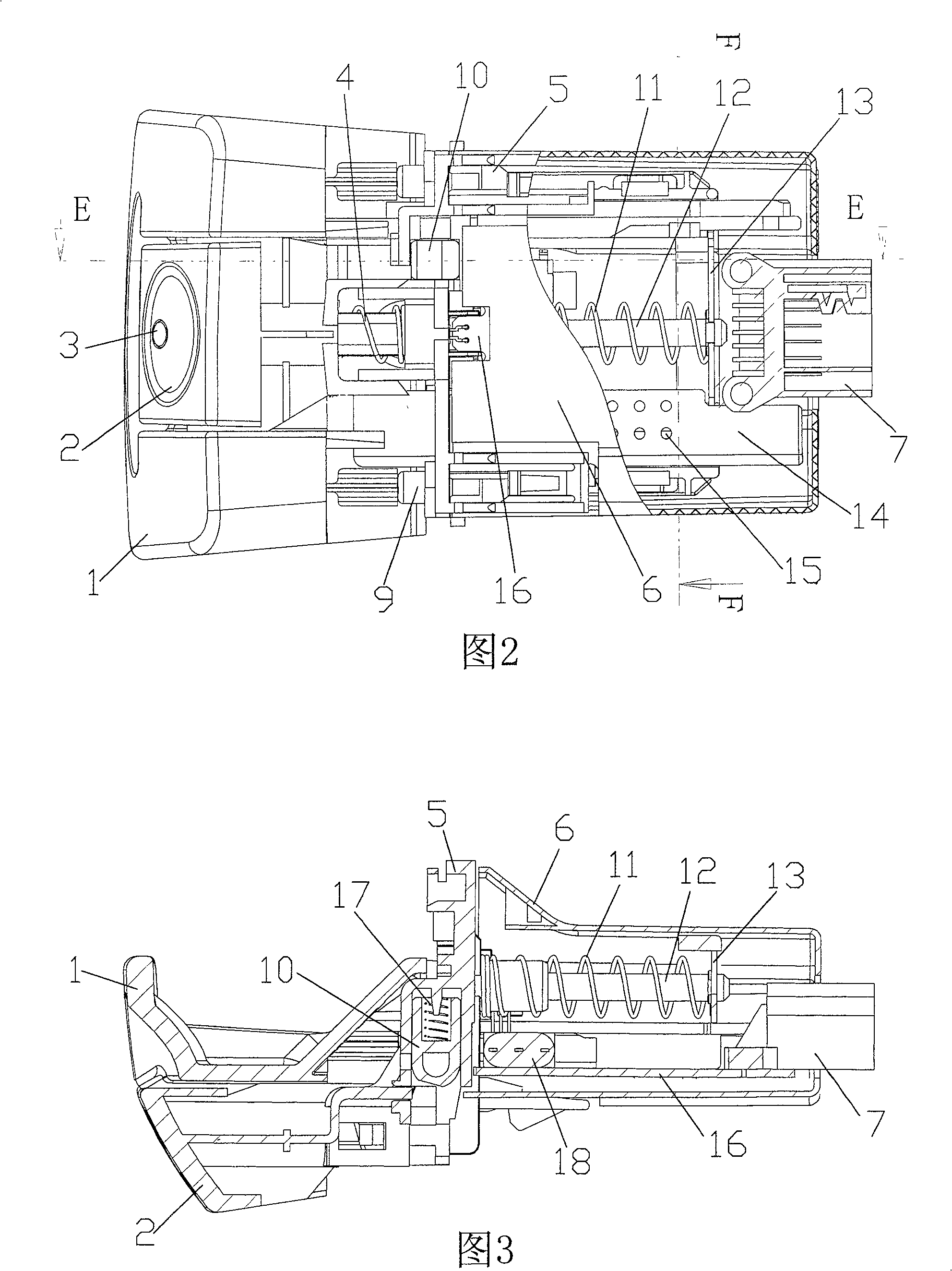 Electric parking device for car