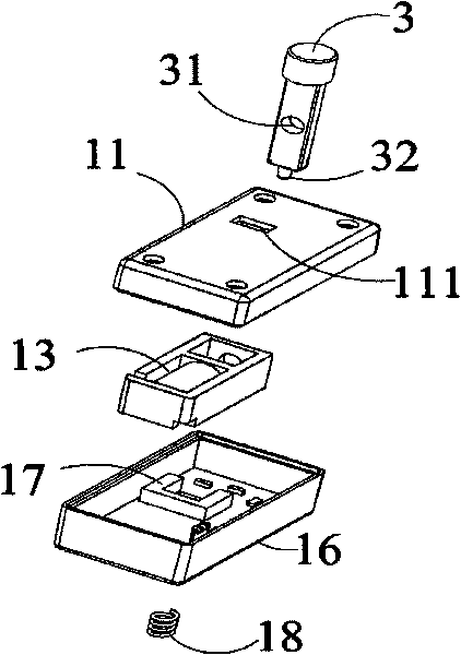 Electronic blocking device and case with same