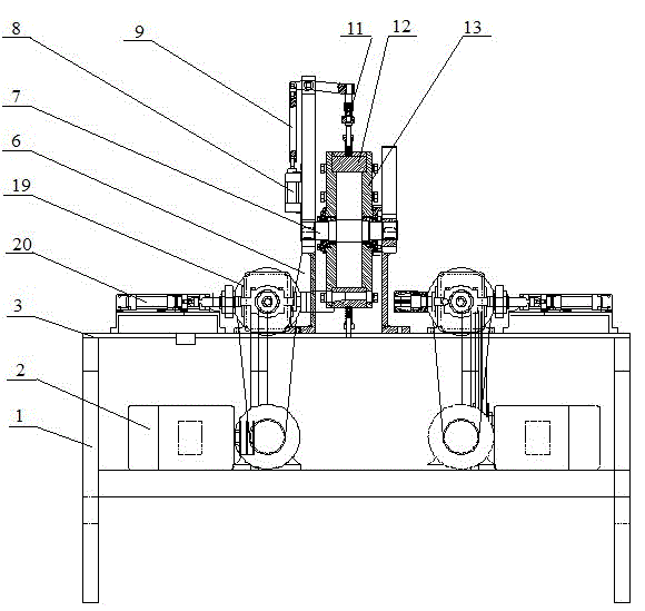 Automatic machining machine tool for four-station valve body