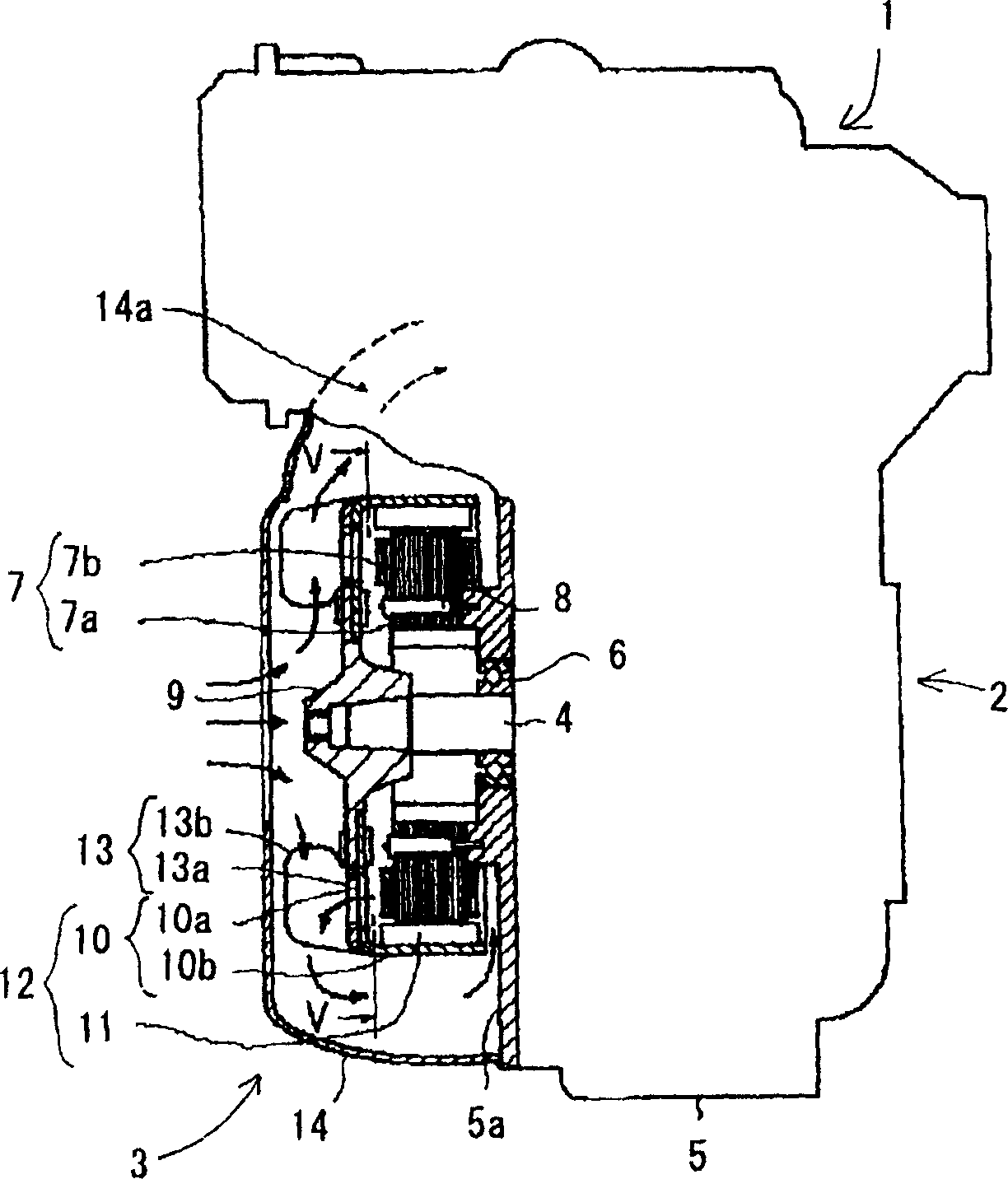 Method for igniting rotary motor without carbonbrush for driving IC engine
