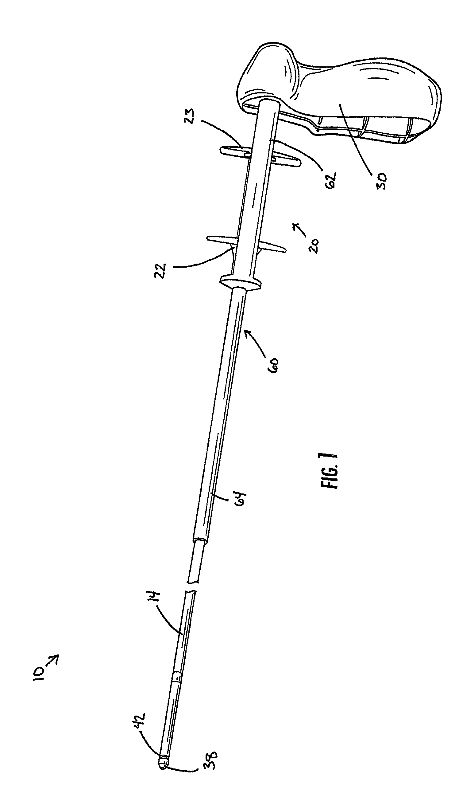 Medical delivery device with a protective member