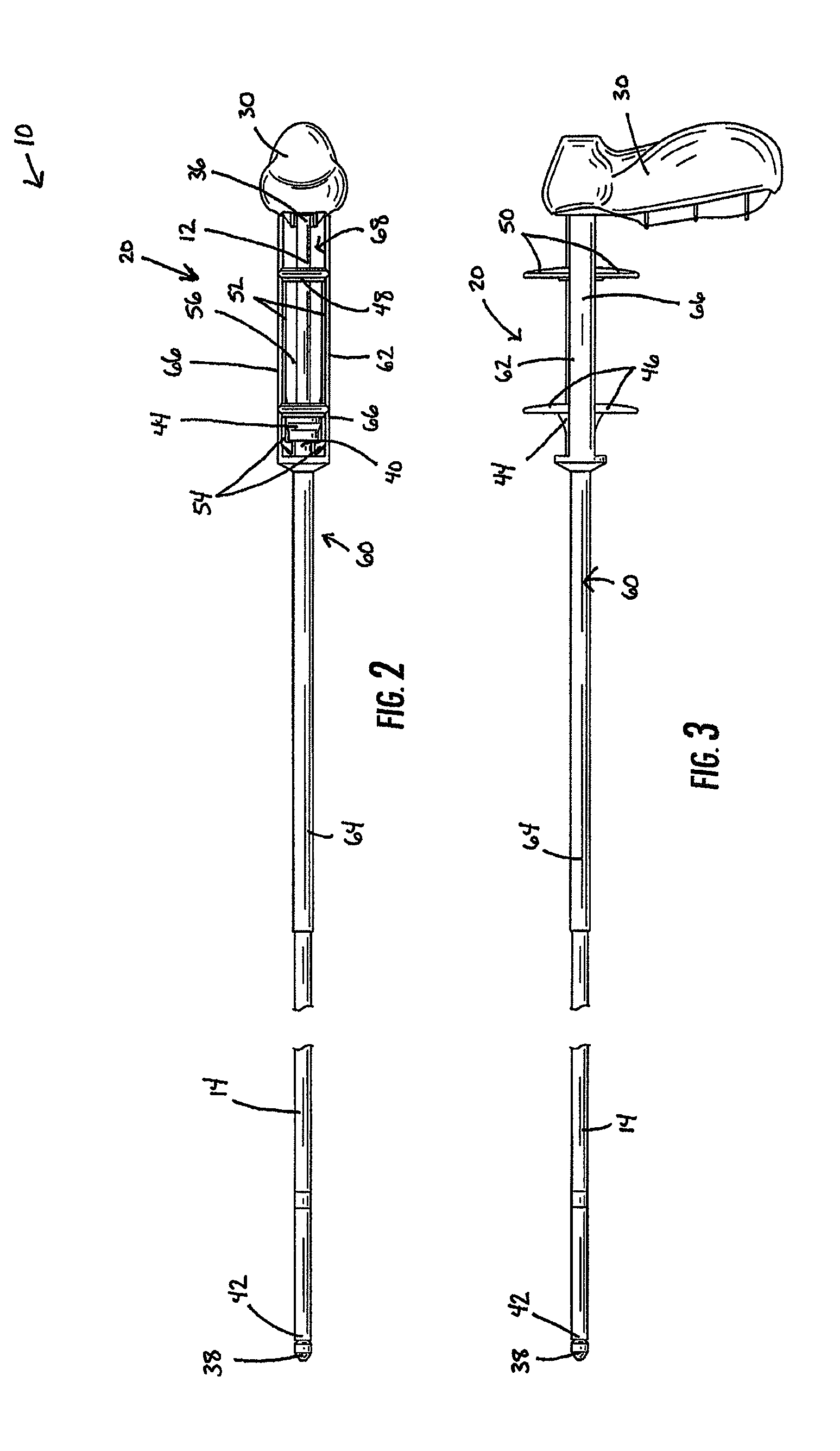 Medical delivery device with a protective member