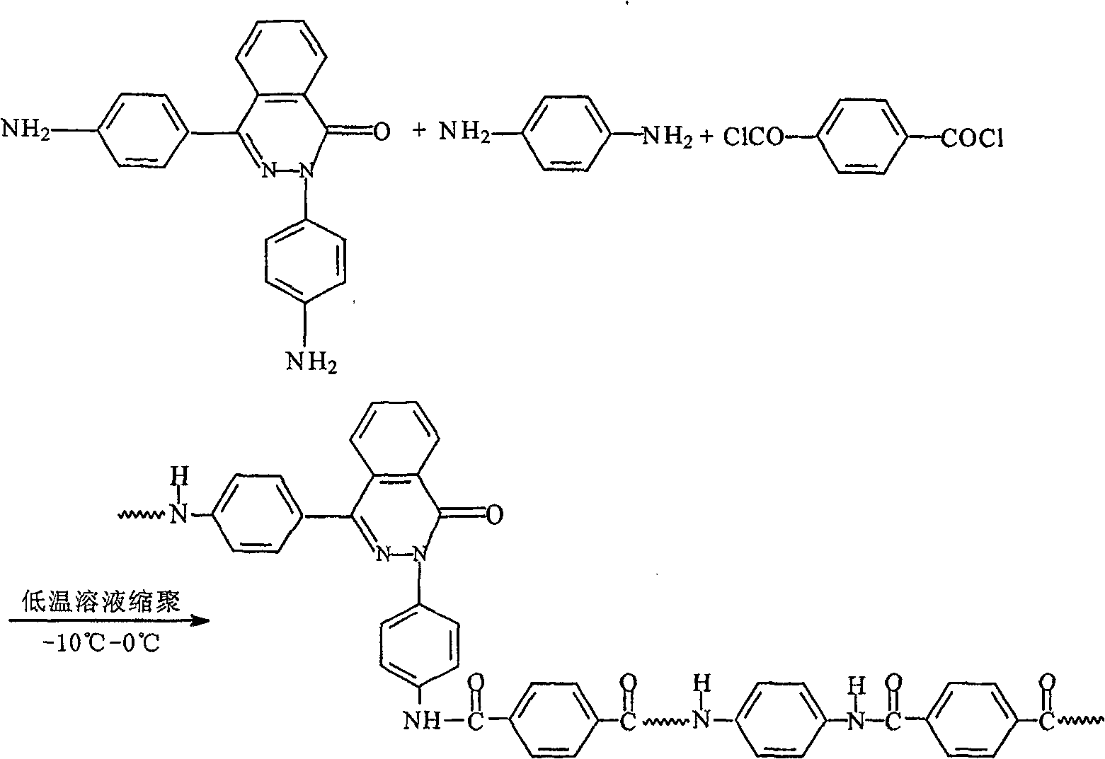 PPTA containing 2,4 di (4-amino phenyl)-2,3-diaza naphthalene-1-one and preparation process thereof