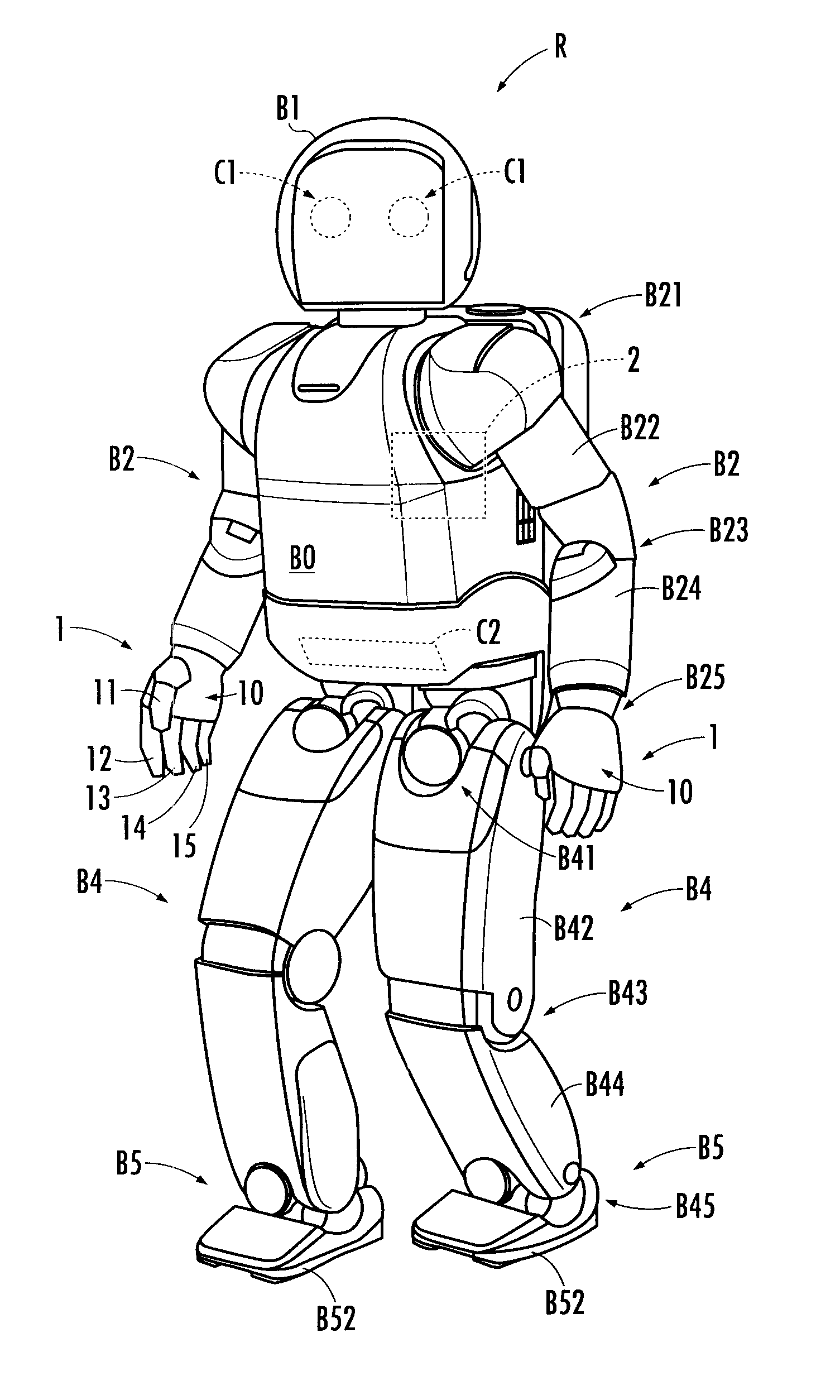 Robot hand and control system, control method and control program for the same