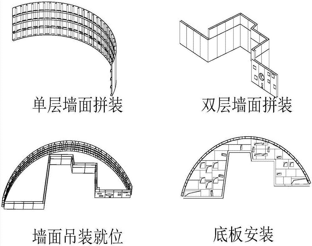 Surface-covered mounting method for dual-phase stainless steel water tank of nuclear power station and welding process