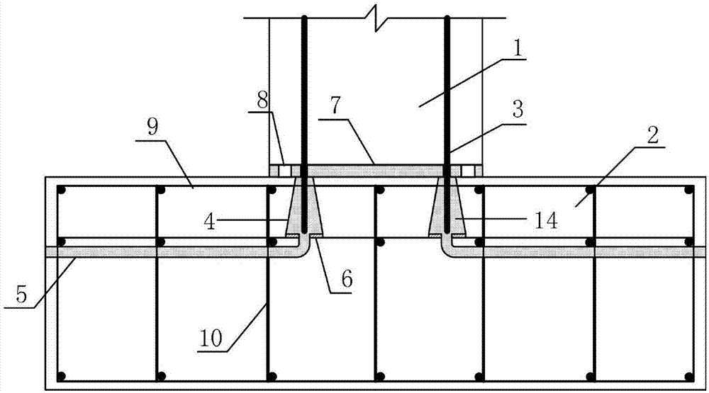 Conical pipe anchor bar connection structure for prefabricated assembly structure
