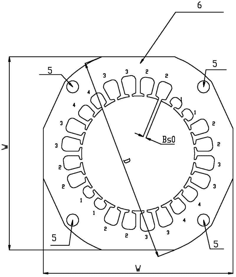 Alternating current (ac) motor stator core of compressor and wire embedding method thereof