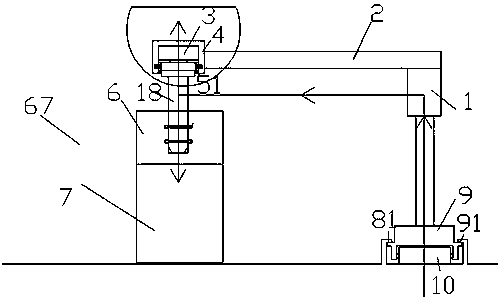 Mould opening/closing system of injection mould device