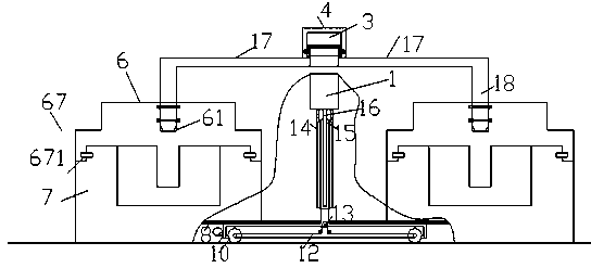 Mould opening/closing system of injection mould device