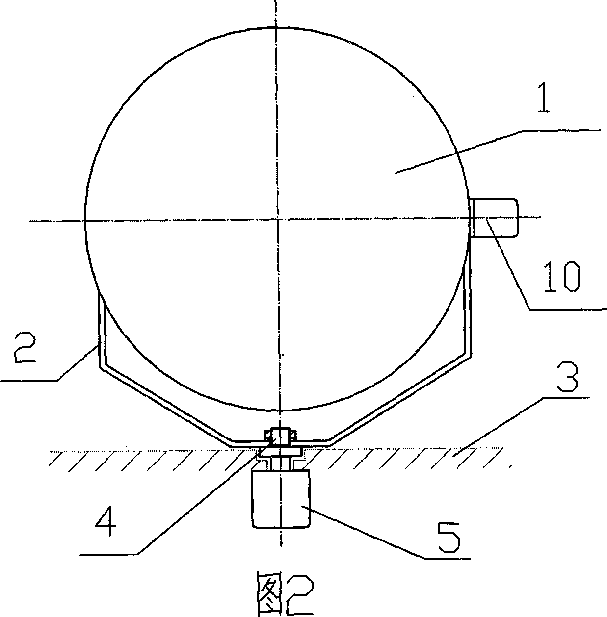 Rail facility engine hatch lamp device capable of automatic regulatiing irradiation angle followed by topographic form
