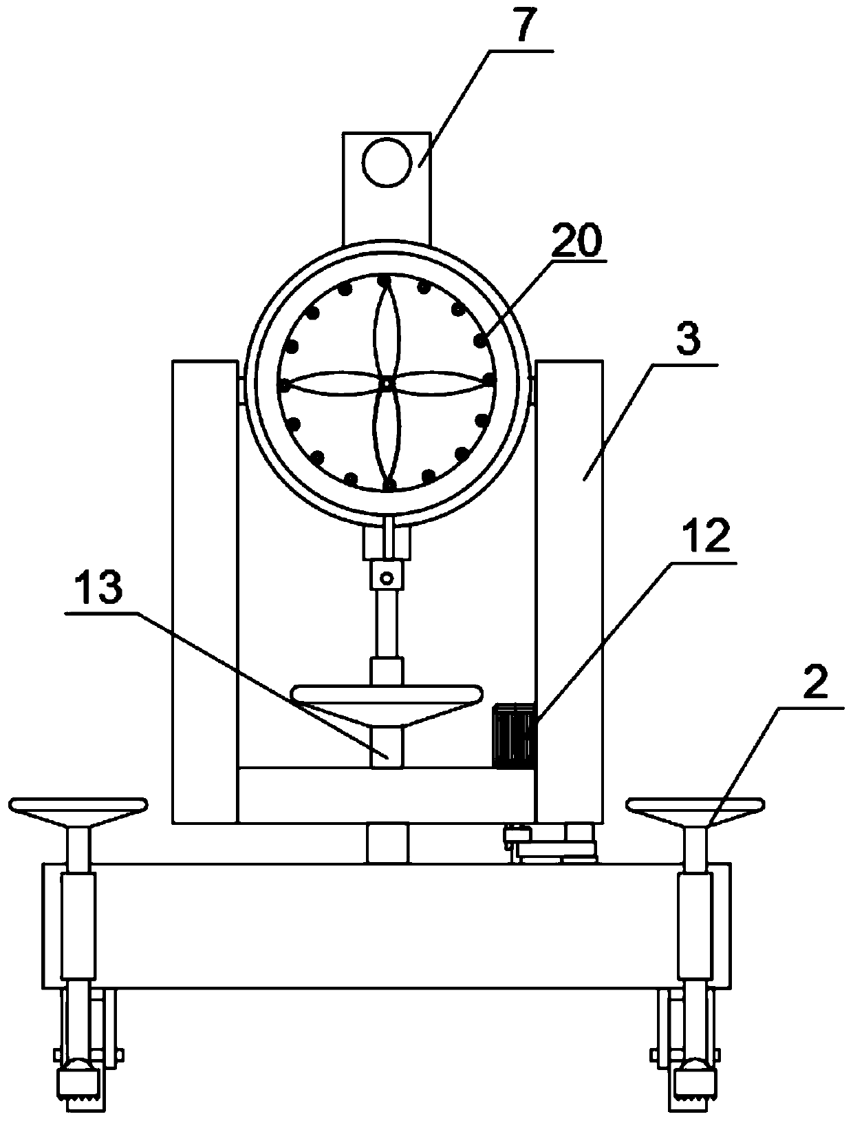 Spraying device with multidirectional dust collection function for building structure engineering construction