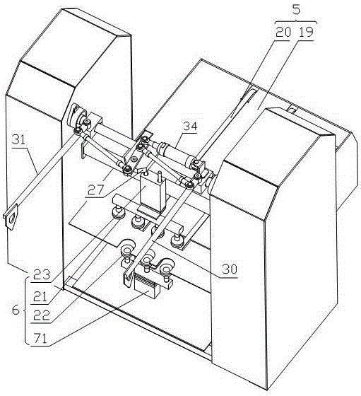 Bag taking, conveying and opening device and using method for special-shaped tobacco bagging and packaging