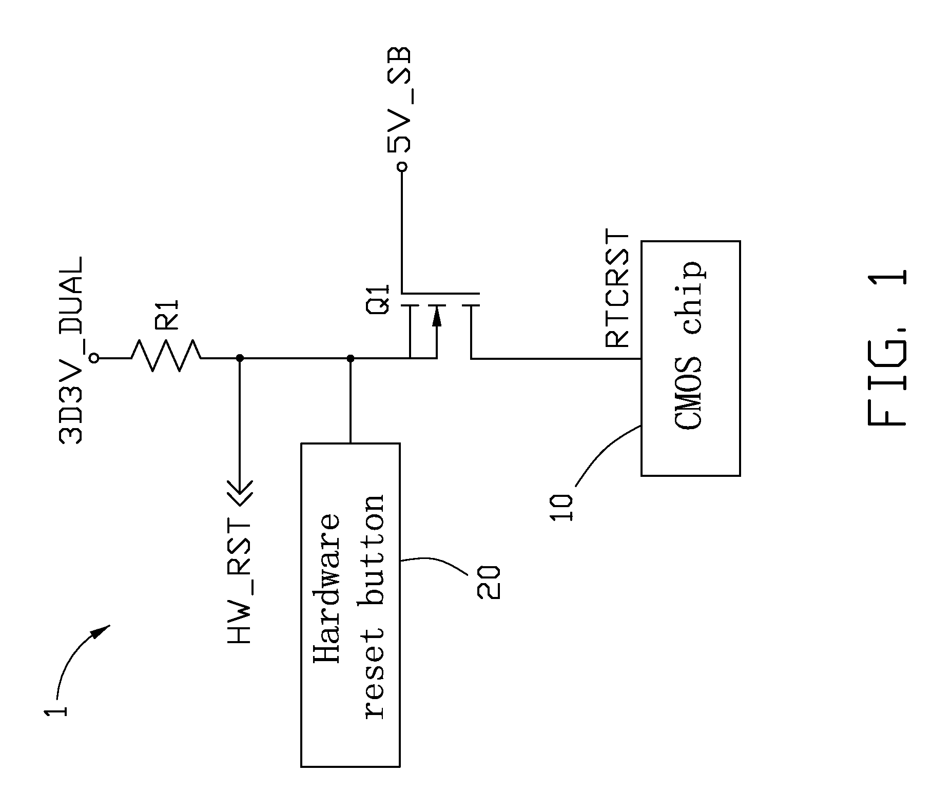Circuit for clearing CMOS information