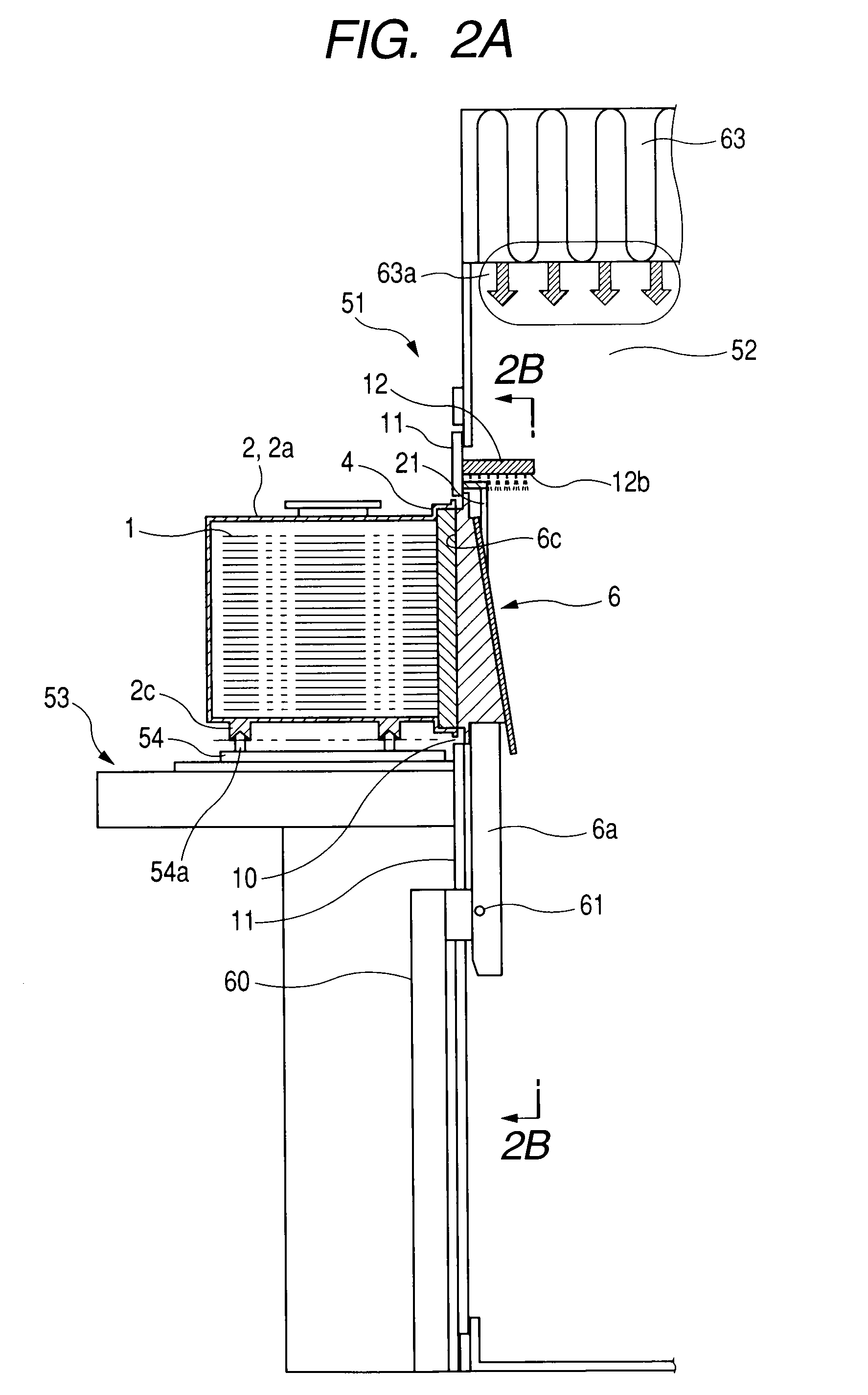 Method of processing an object in a container and lid opening/closing system used in the method