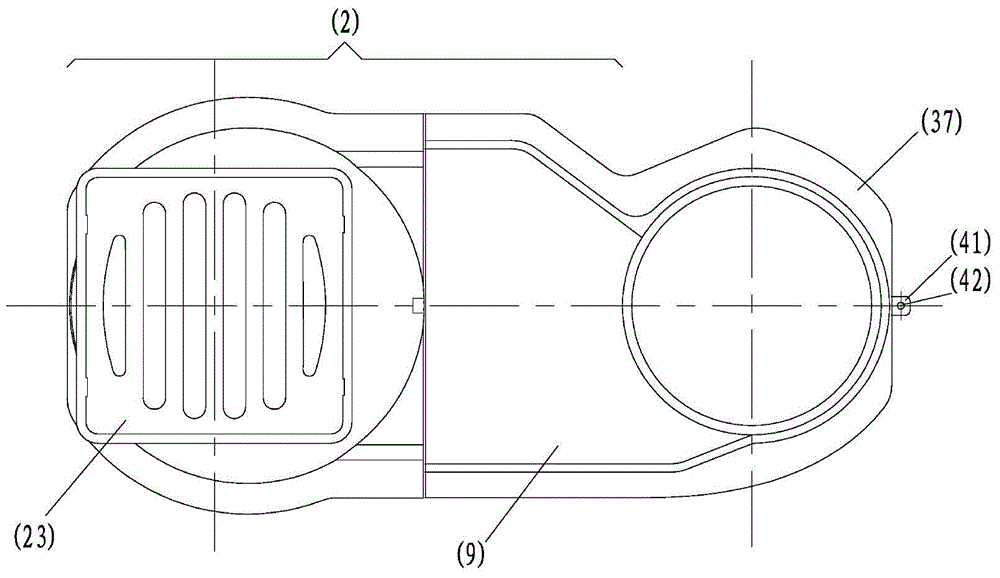 A pre-buried drainage collector for buildings